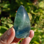 Blue Fluorite Crystal Flame Tower 2.5in 113g for sale