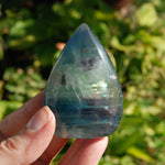 Blue Fluorite Crystal Flame Tower 2.5in 113g for sale