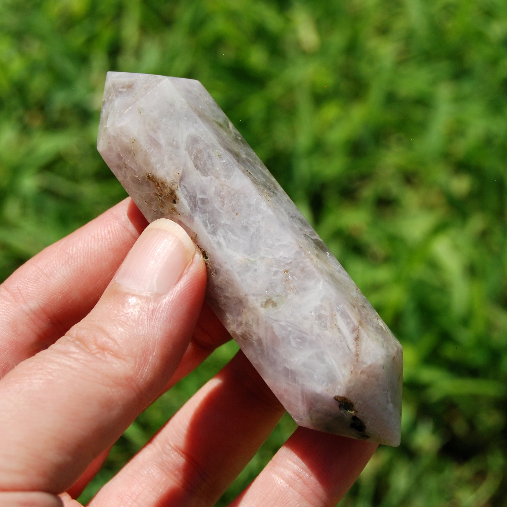 DT Chevron Amethyst Crystal Point