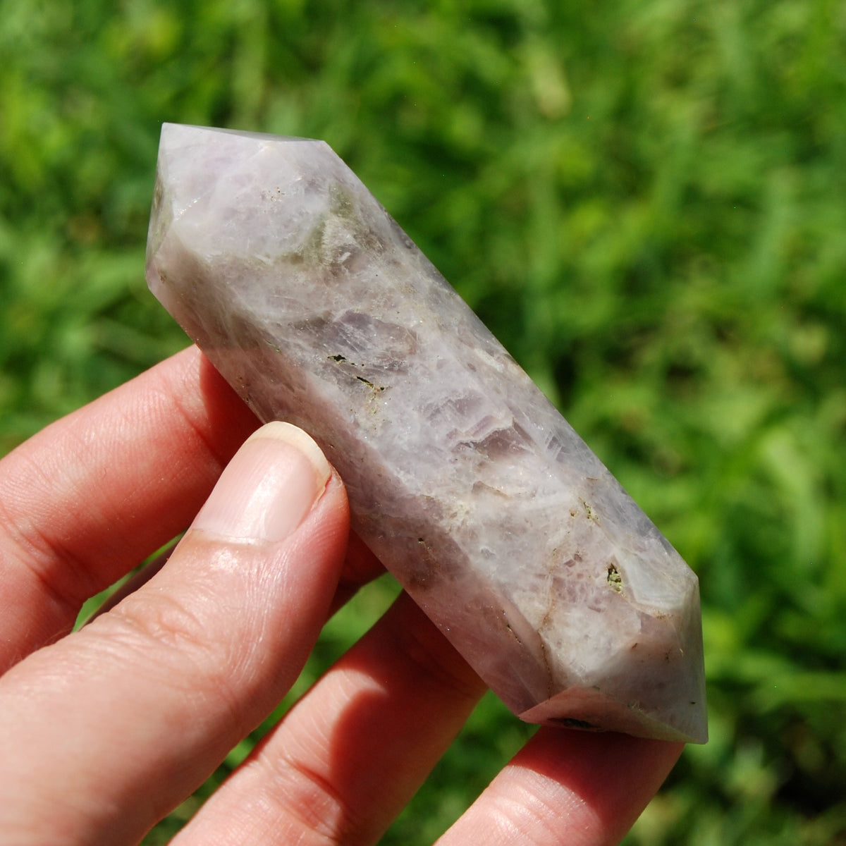 DT Chevron Amethyst Crystal Point