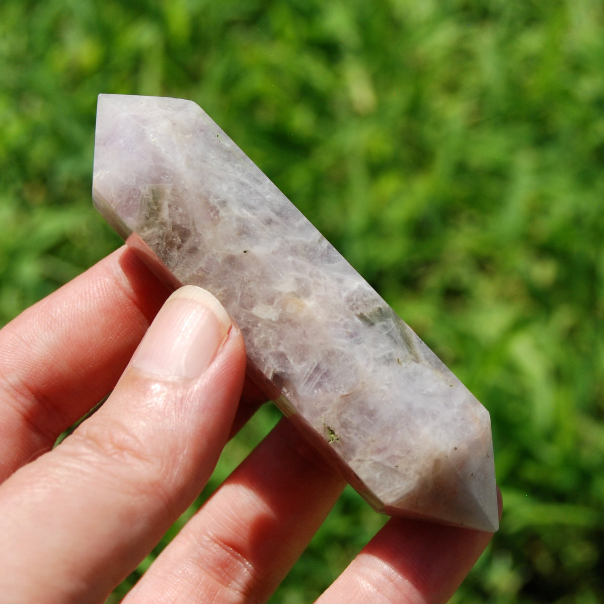 DT Chevron Amethyst Crystal Point