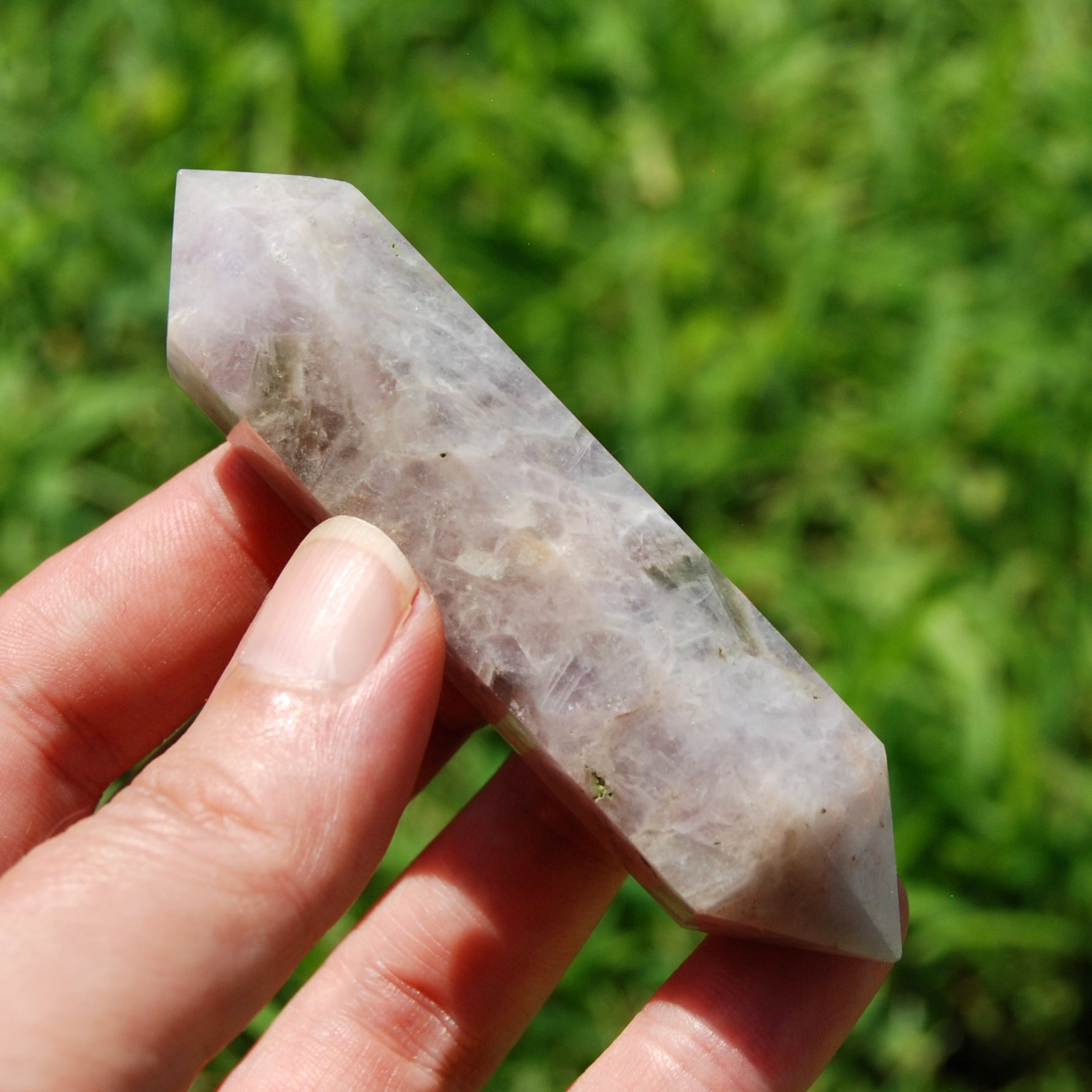 DT Chevron Amethyst Crystal Point