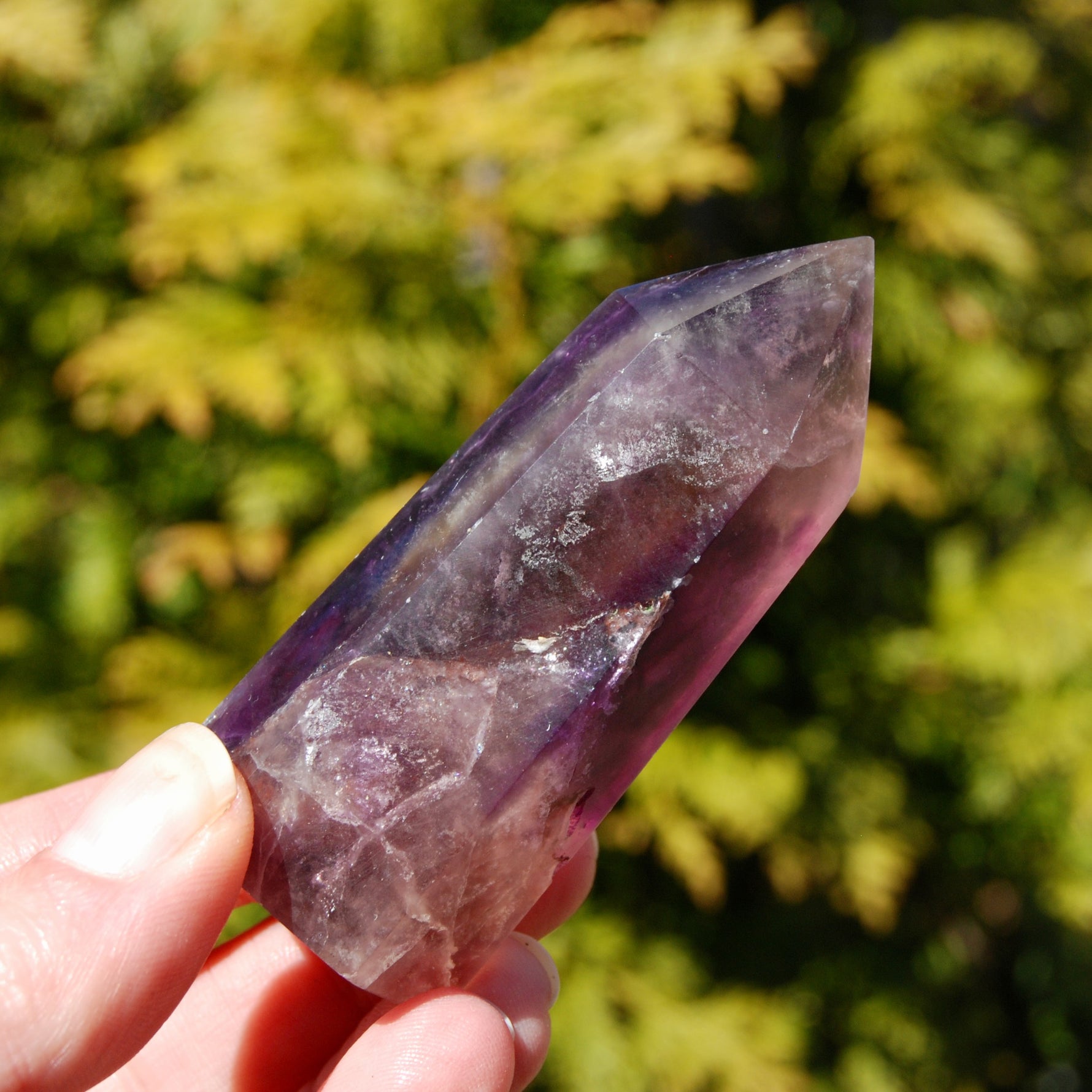 Magenta Fluorite Crystal Tower