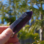Dark Purple Fluorite Crystal Tower