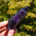Dark Purple Fluorite Crystal Tower
