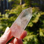Pink Fluorite Crystal Tower, Transparent Fluorite crystal, Watermelon fluorite