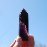 Fluorite Crystal Tower, Dark Purple Fluorite