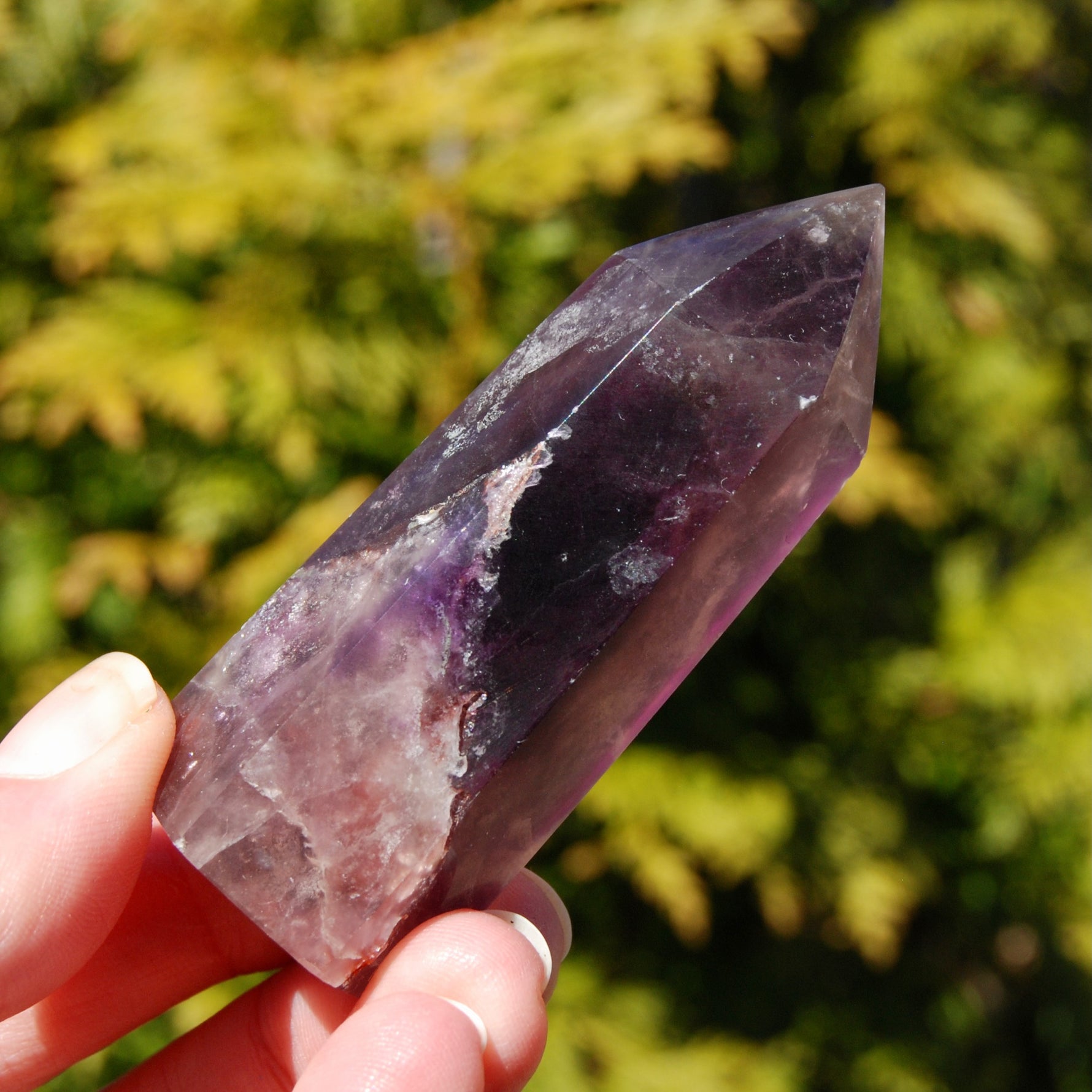 Magenta Fluorite Crystal Tower
