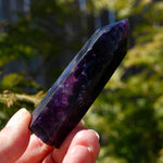 Fluorite Crystal Tower, Dark Purple Fluorite