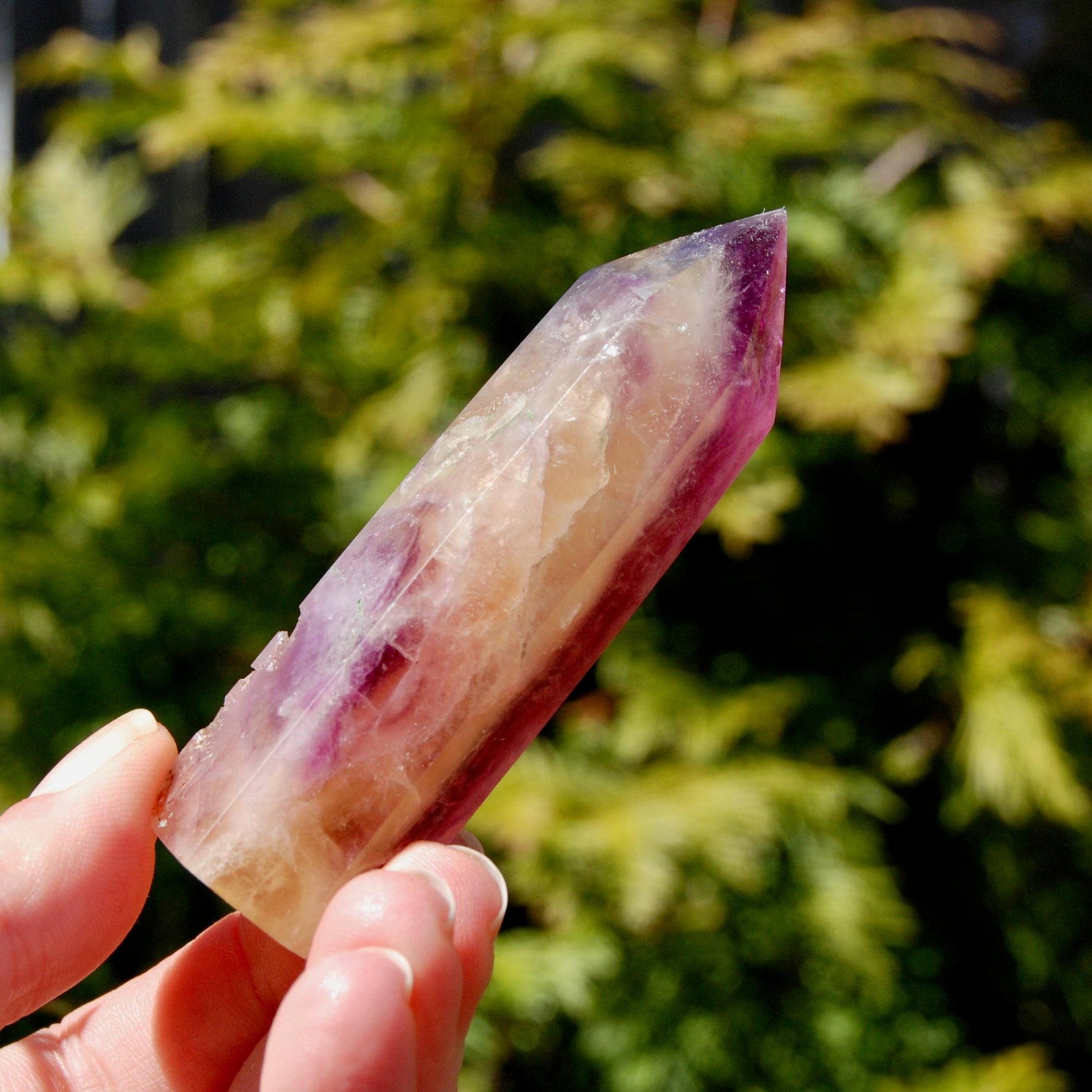 Pink Fluorite Crystal Tower, Magenta Fluorite crystals