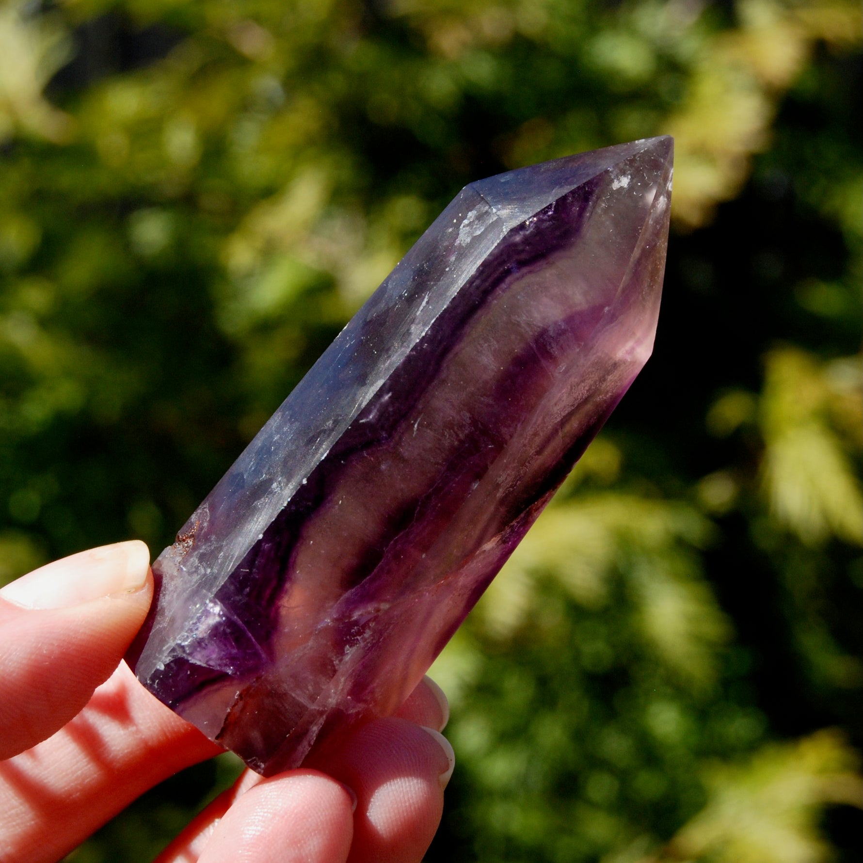 Magenta Fluorite Crystal Tower