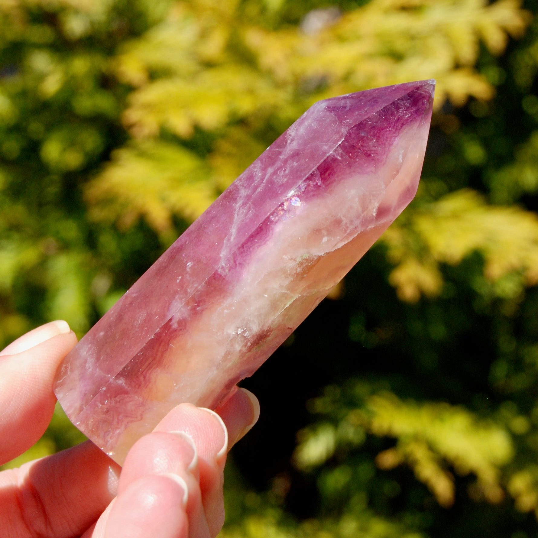  Pink Fluorite Crystal Tower, Magenta Fluorite crystals