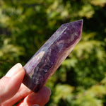 Unique Purple Fluorite Crystal Tower