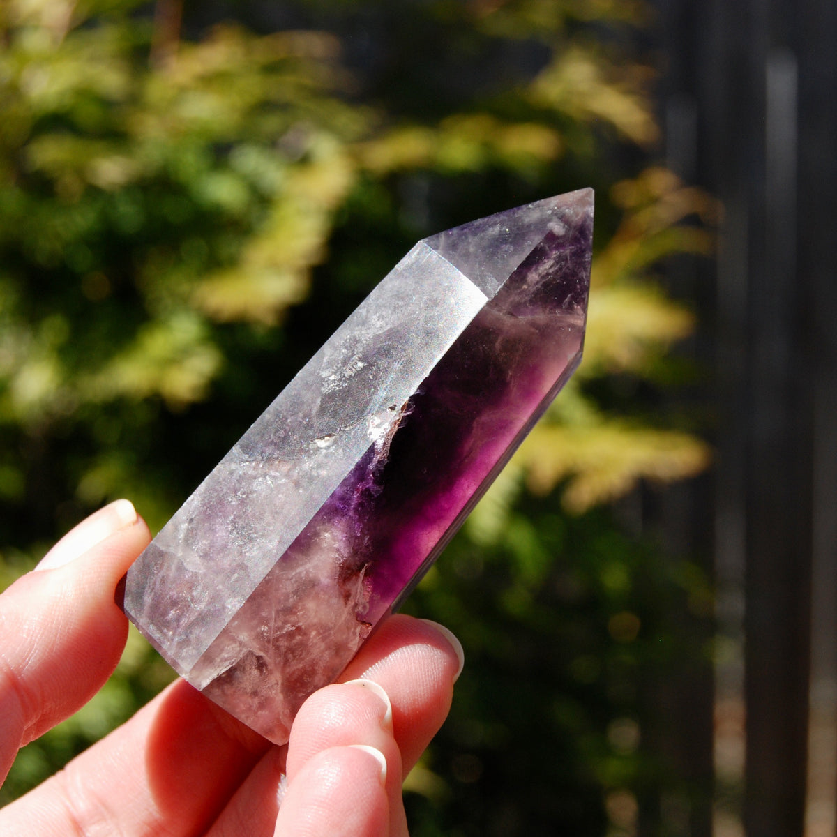 Magenta Fluorite Crystal Tower