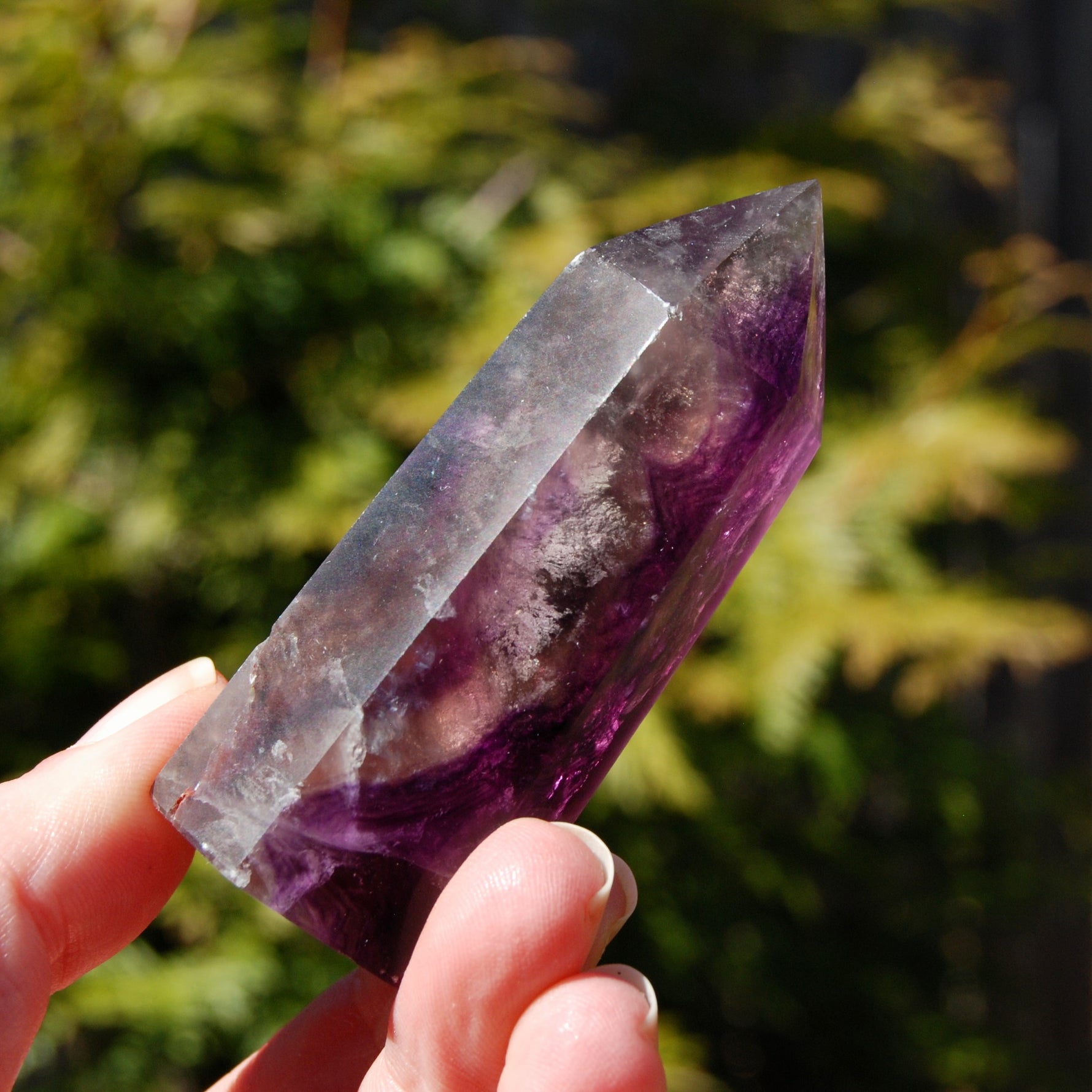 Magenta Fluorite Crystal Tower
