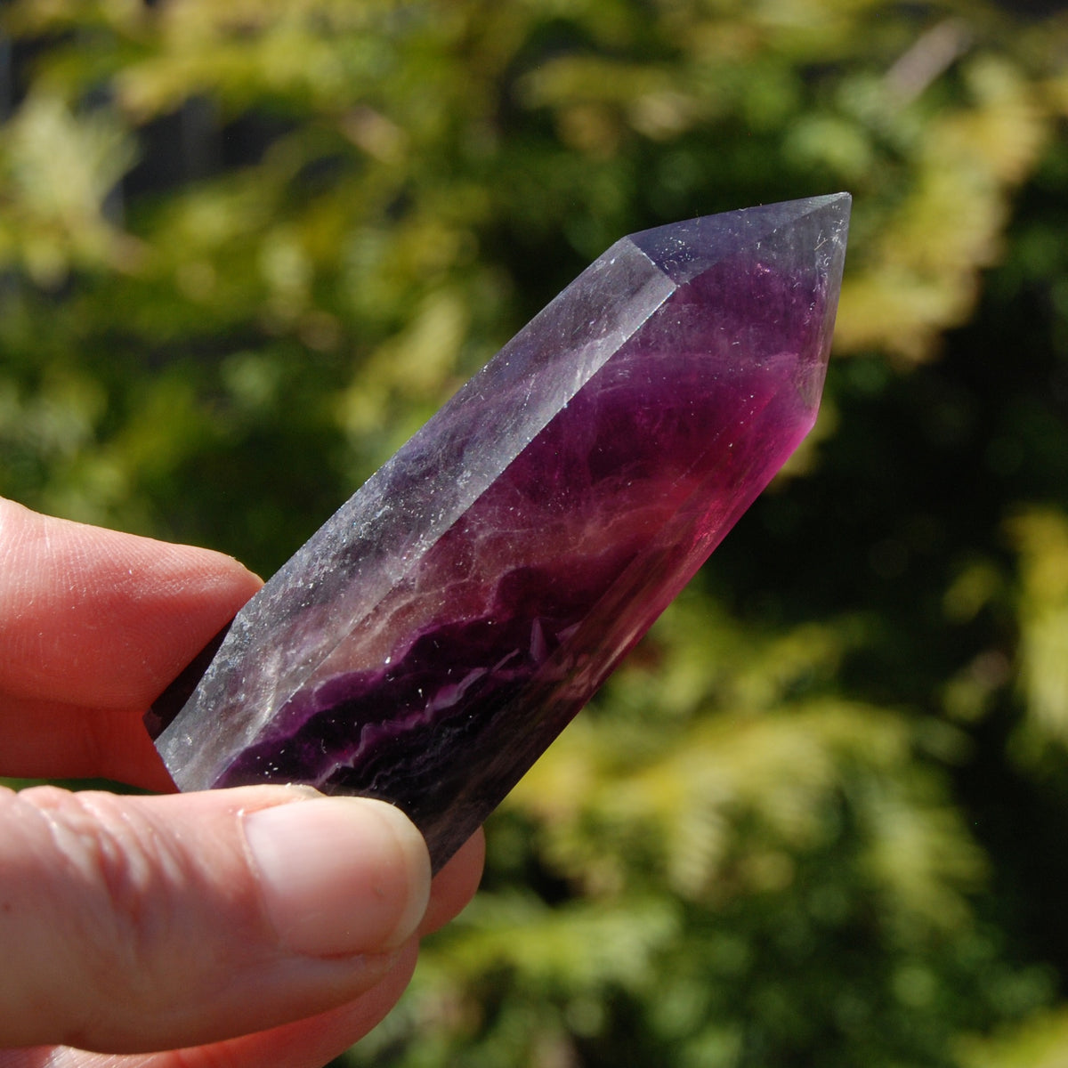 Magenta Fluorite Crystal Tower