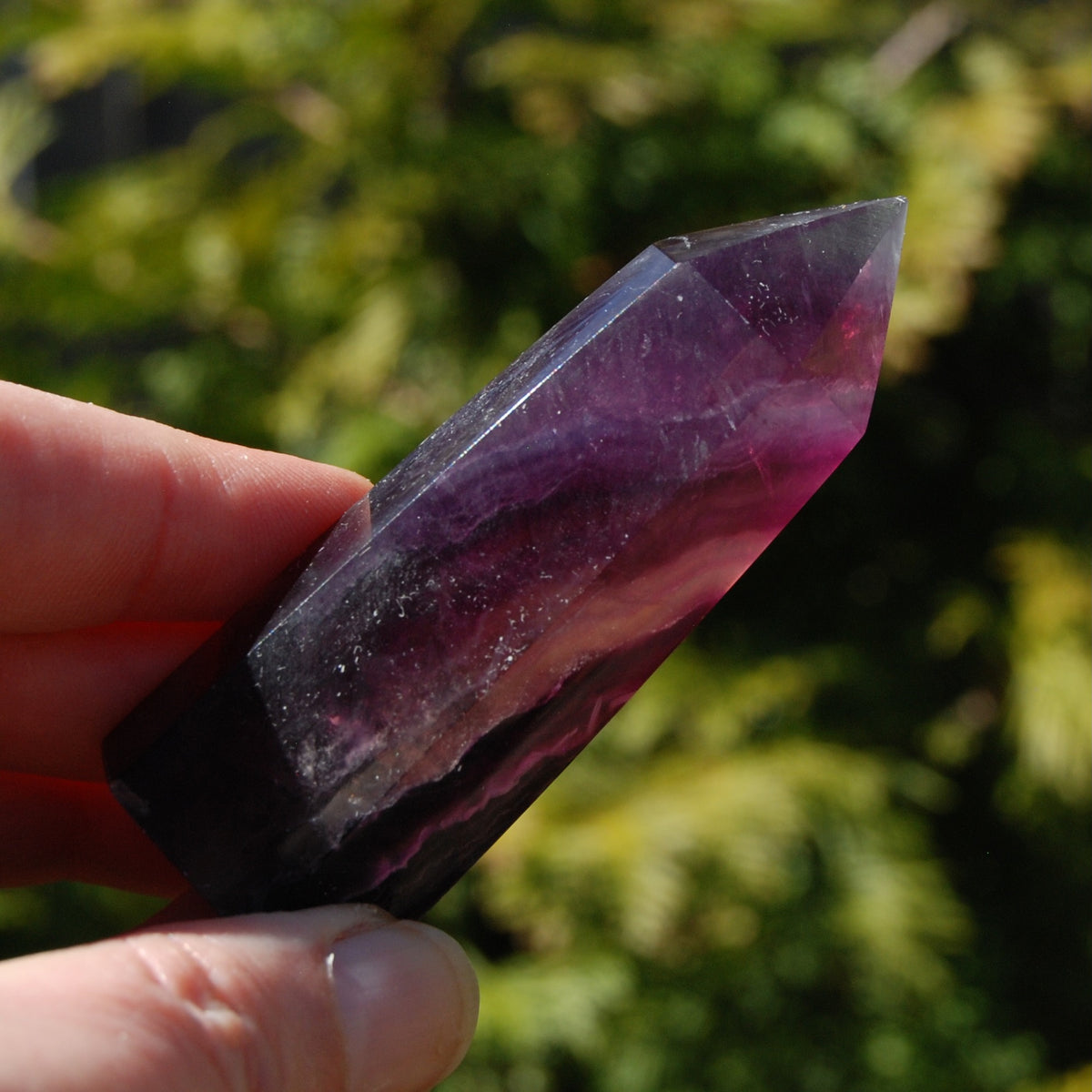 Magenta Fluorite Crystal Tower