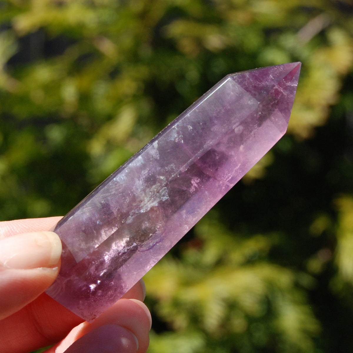 Magenta Pink Fluorite Crystal Tower