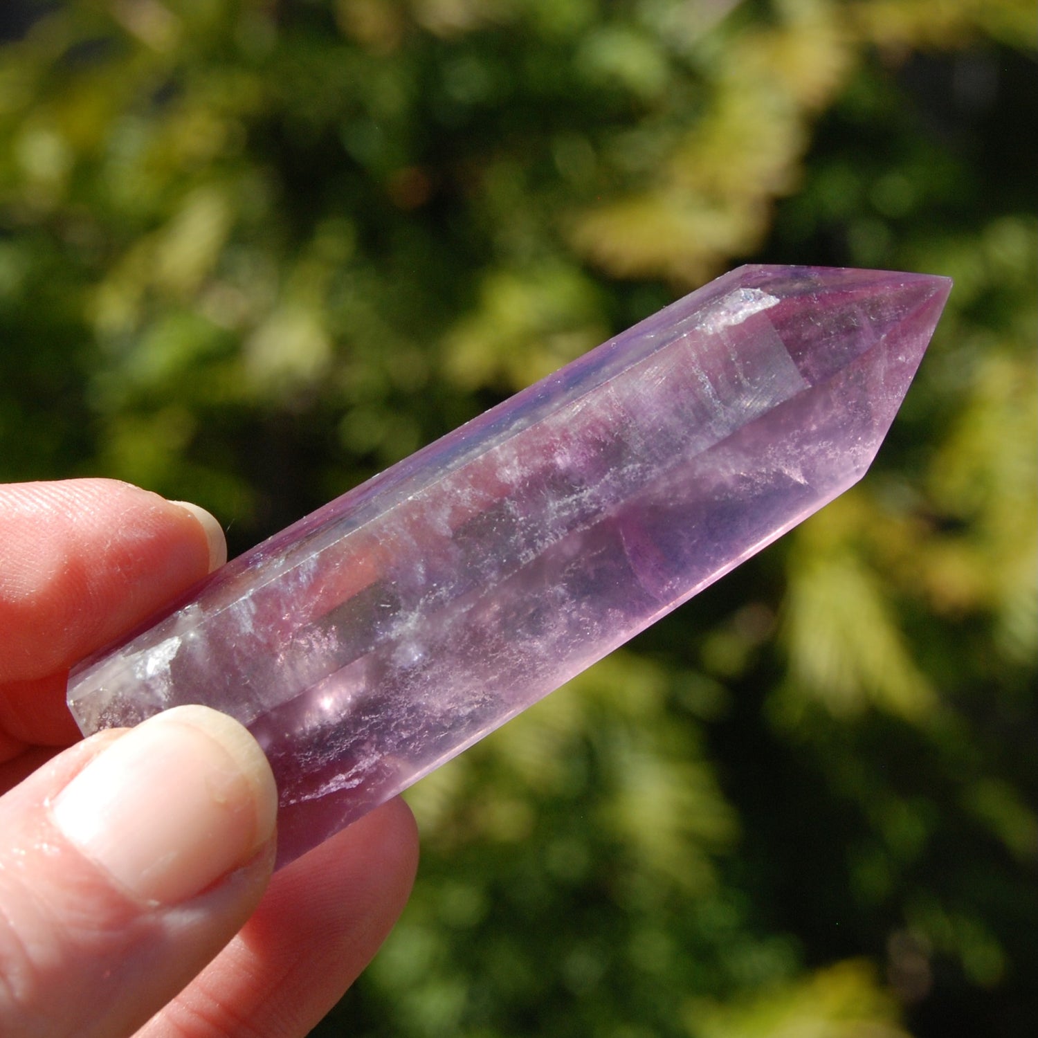 Magenta Pink Fluorite Crystal Tower