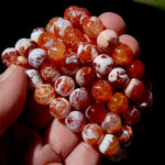 Mexican Fire Agate Crystal Bracelet