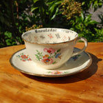 Antique Cup of Knowledge Fortune Telling Teacup ORIGINAL Alfred Meakin Royal Marigold Design c1930
