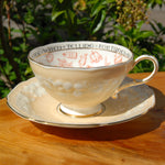 Antique Paragon Cup of Knowledge Fortune Telling Teacup c1935