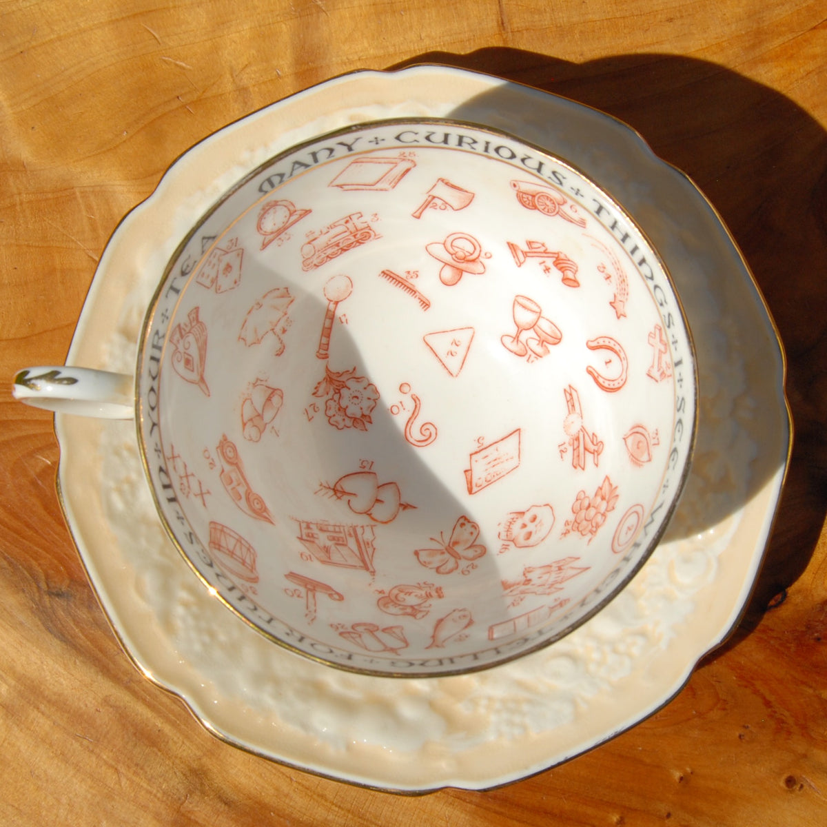 Antique Paragon Cup of Knowledge Fortune Telling Teacup c1935