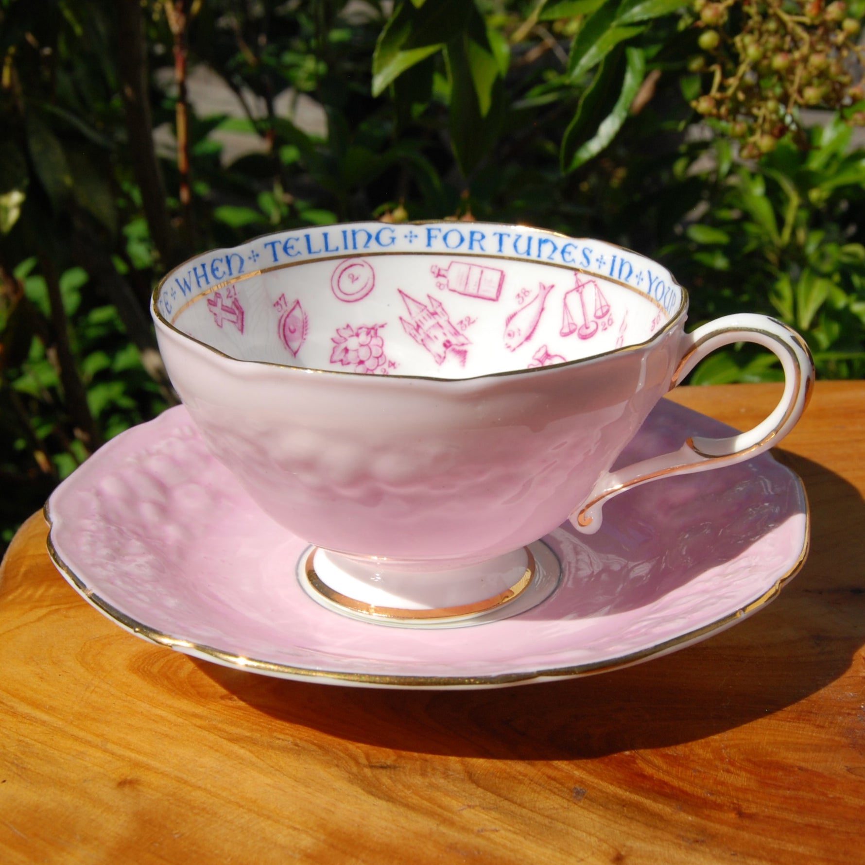 Antique Paragon Cup of Knowledge Fortune Telling Teacup c1935