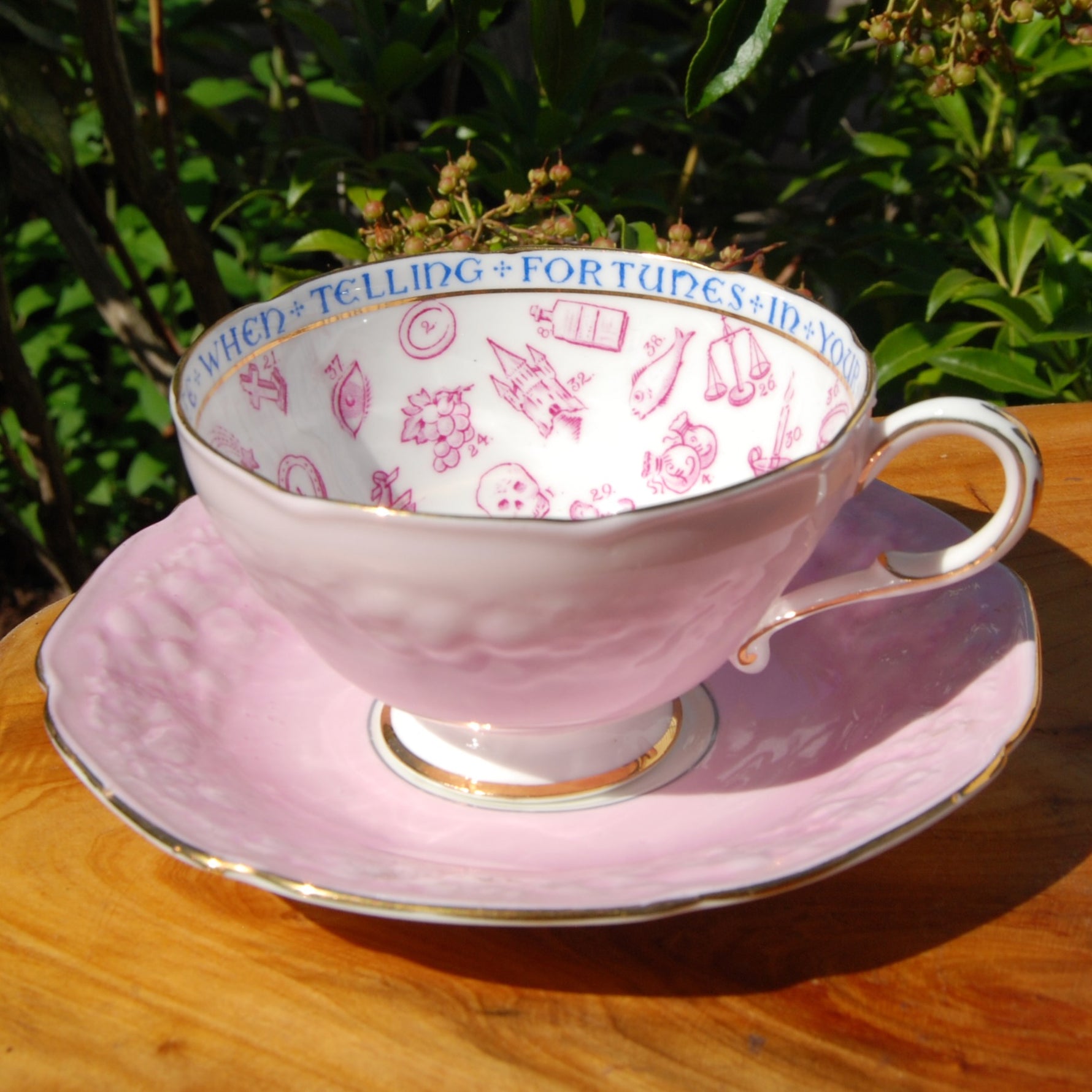 Antique Paragon Cup of Knowledge Fortune Telling Teacup c1935