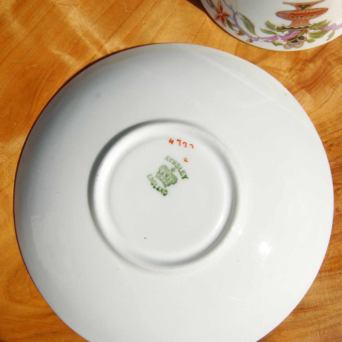 Antique Cup of Knowledge Fortune Telling Teacup ORIGINAL Aynsley Wembley Exhibition Souvenir 1924