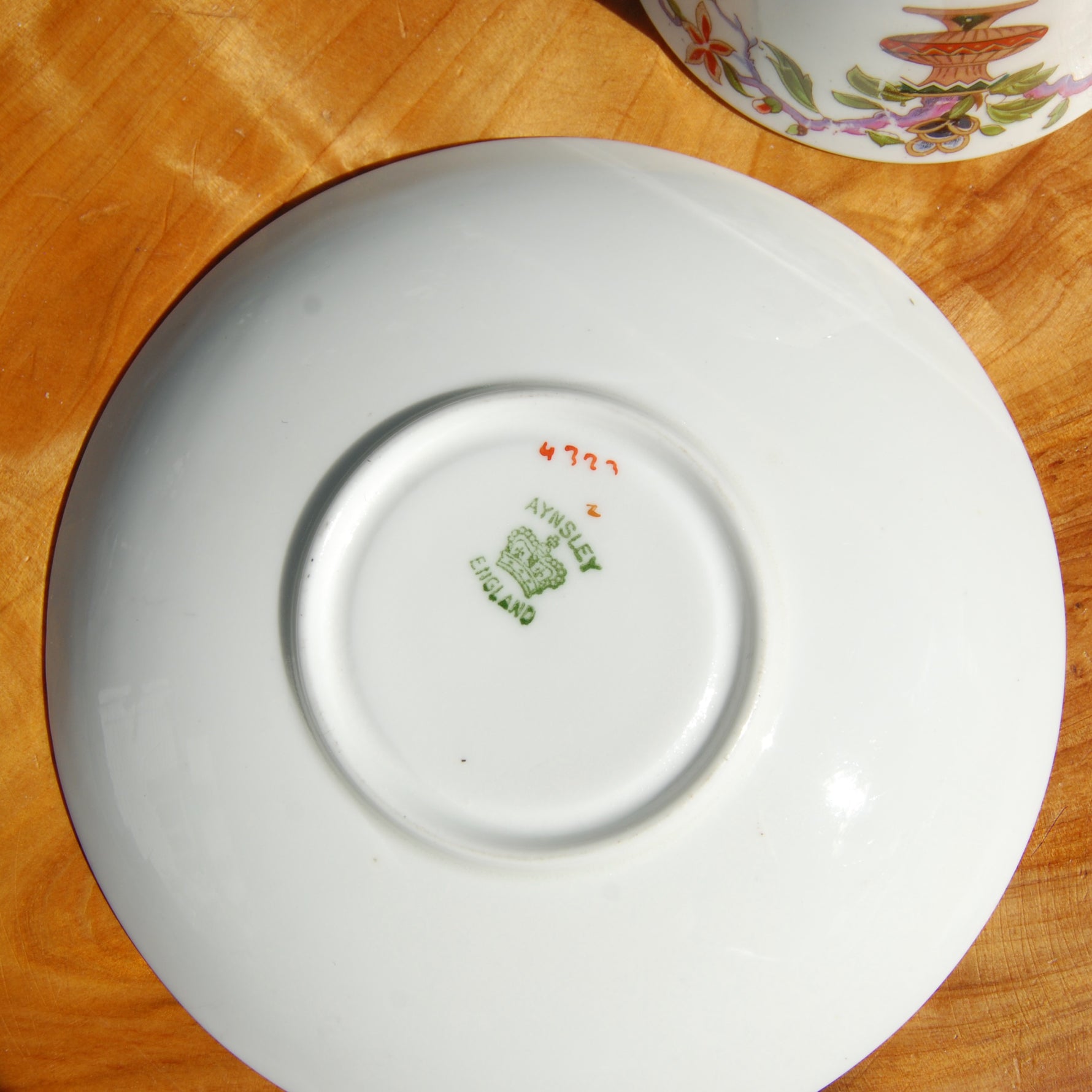 Antique Cup of Knowledge Fortune Telling Teacup ORIGINAL Aynsley Wembley Exhibition Souvenir 1924