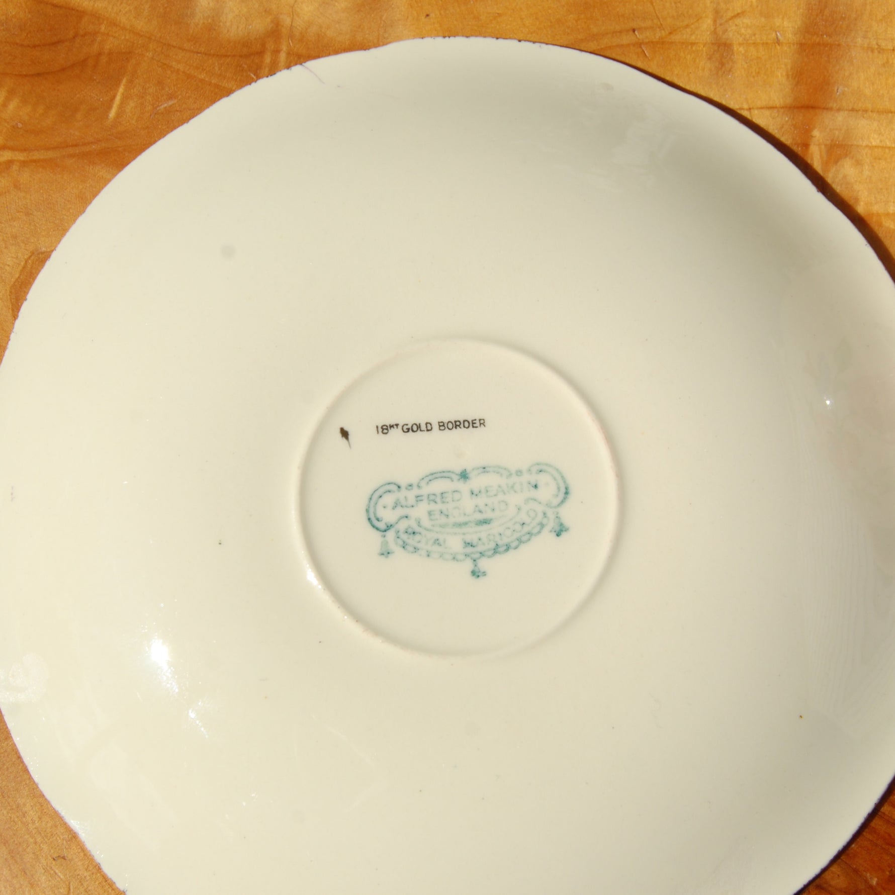 Antique Cup of Knowledge Fortune Telling Teacup ORIGINAL Alfred Meakin Royal Marigold Design c1930