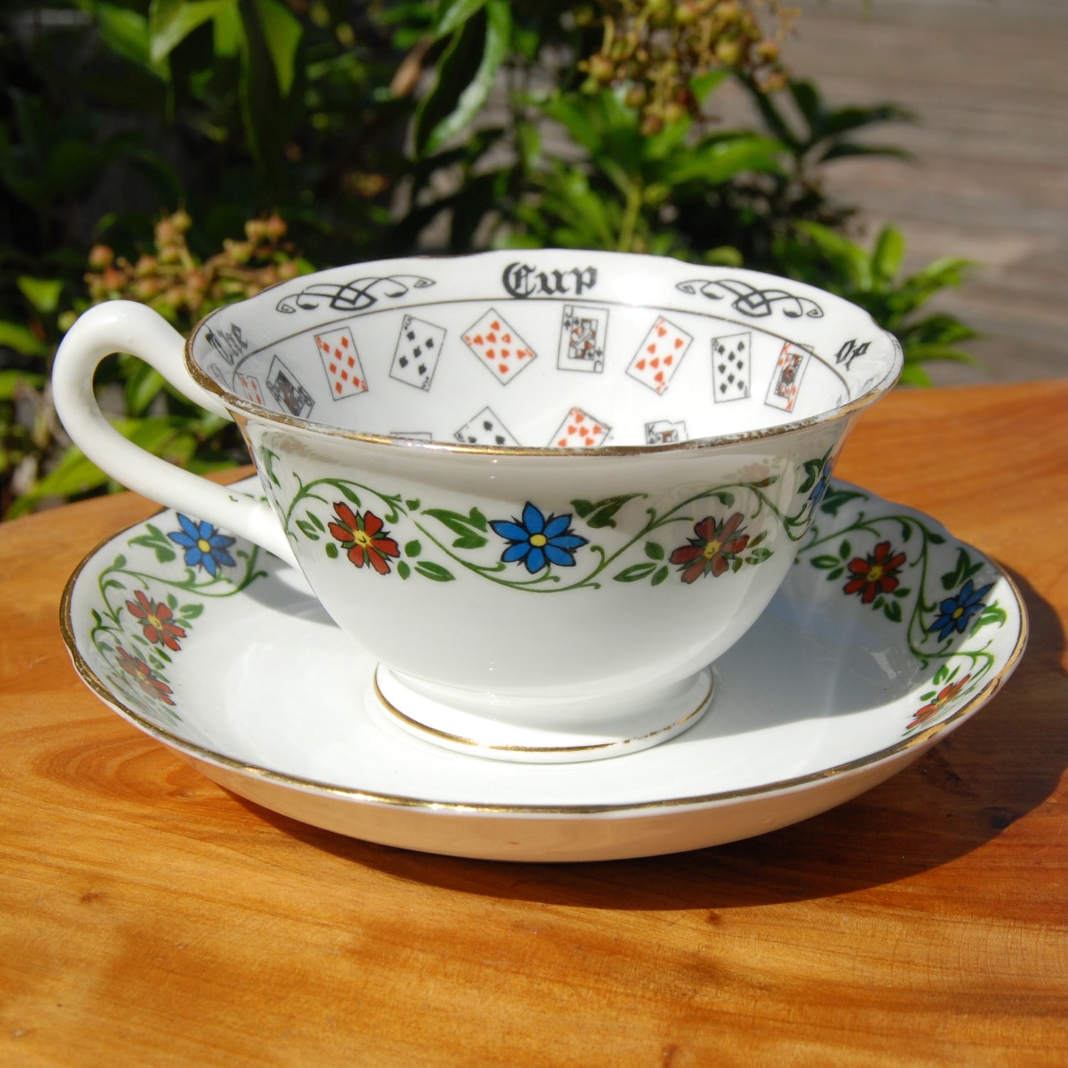 Antique Cup of Knowledge Fortune Telling Teacup circa 1925