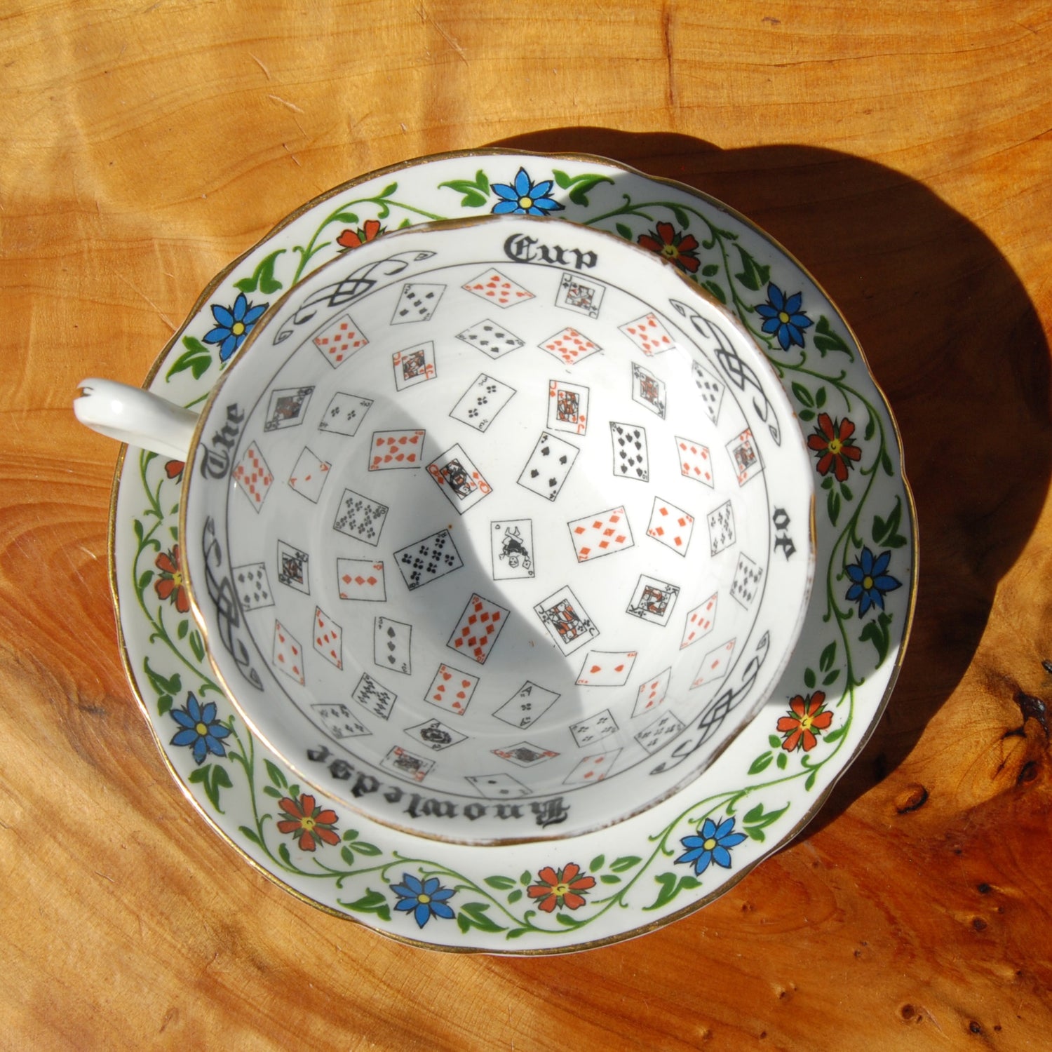 Antique Cup of Knowledge Fortune Telling Teacup circa 1925