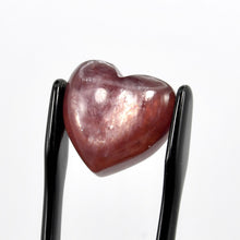 Load image into Gallery viewer, ONE AAA Gem Lepidolite Crystal Heart Cabochon, Silver Leaf Lepidolite, Madagascar a13
