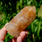 golden healer quartz, quartz healing tower, golden crystal point, healer quartz stone, polished quartz tower, golden light crystal, meditation quartz, crystal energy tower, reiki quartz stone, spiritual quartz point, high vibe quartz, golden healer point, healing crystal tower
