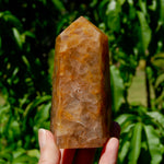 golden healer quartz, quartz healing tower, golden crystal point, healer quartz stone, polished quartz tower, golden light crystal, meditation quartz, crystal energy tower, reiki quartz stone, spiritual quartz point, high vibe quartz, golden healer point, healing crystal tower