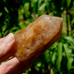 golden healer quartz, quartz healing tower, golden crystal point, healer quartz stone, polished quartz tower, golden light crystal, meditation quartz, crystal energy tower, reiki quartz stone, spiritual quartz point, high vibe quartz, golden healer point, healing crystal tower