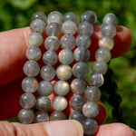 Golden Labradorite Crystal Bracelet, Gemmy Flashy Sunset Labradorite 