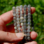 Golden Labradorite Crystal Bracelet, Gemmy Flashy Sunset Labradorite 