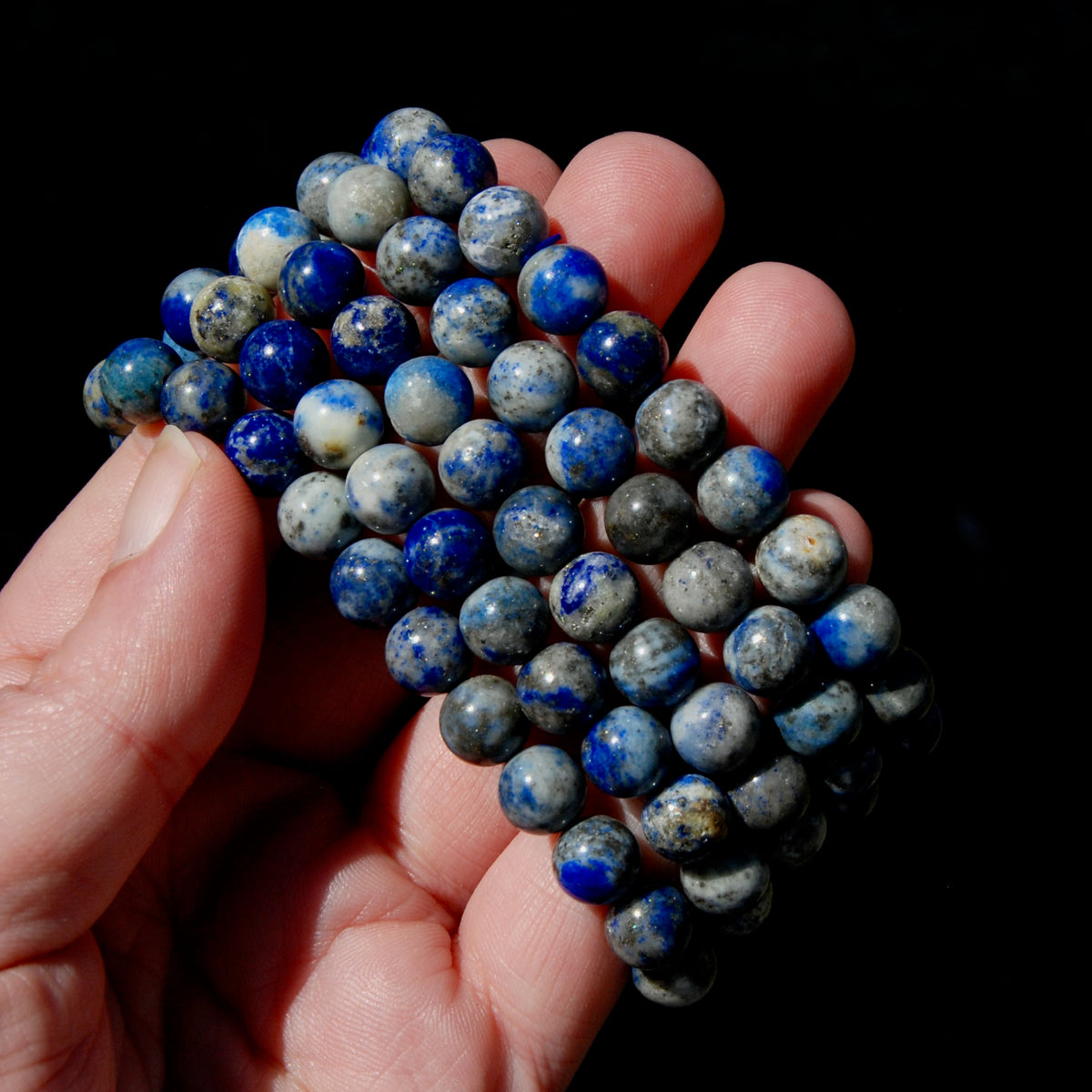 Lapis Lazuli Crystal Beaded Bracelet