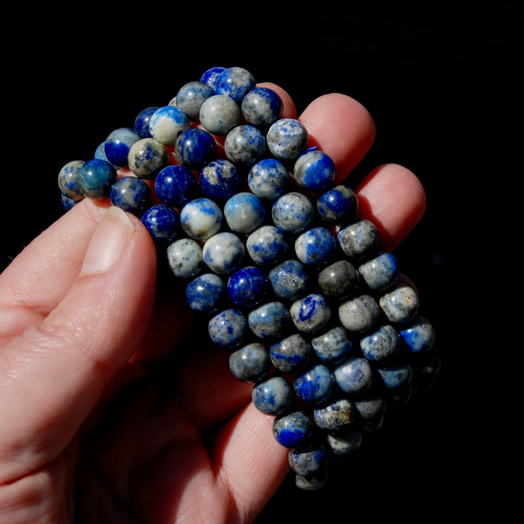 Lapis Lazuli Crystal Beaded Bracelet