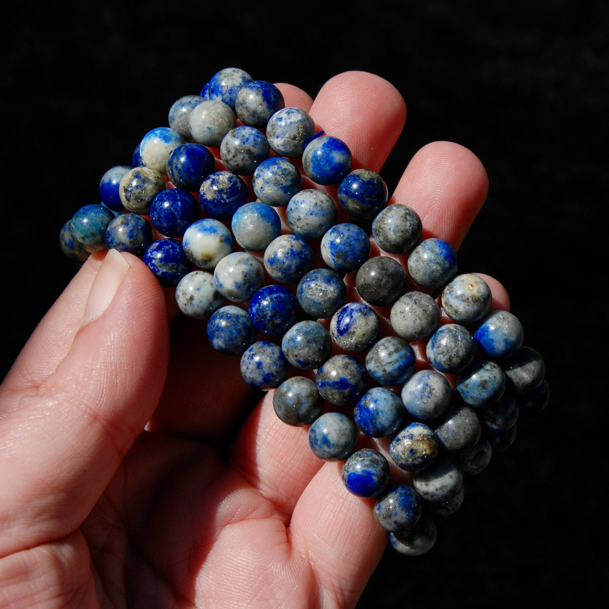 Lapis Lazuli Crystal Beaded Bracelet