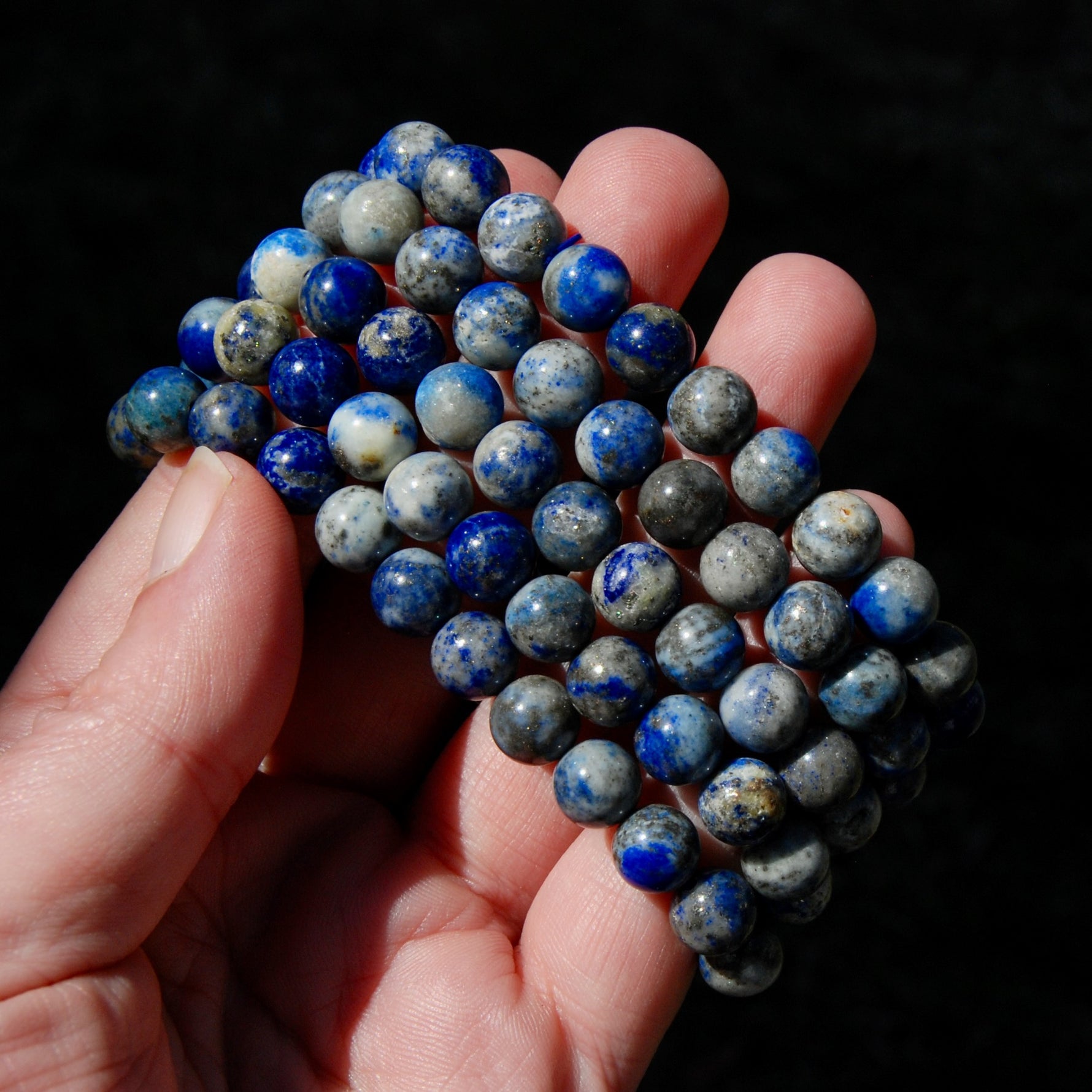 Lapis Lazuli Crystal Beaded Bracelet