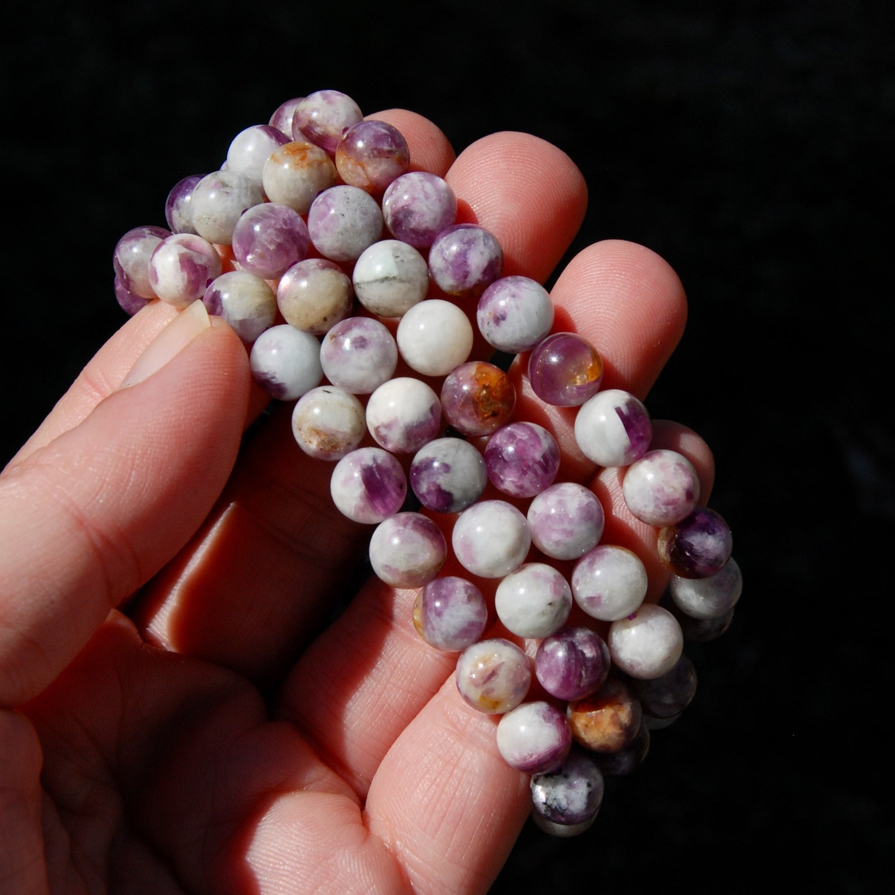 Gem Lepidolite Crystal Bracelet