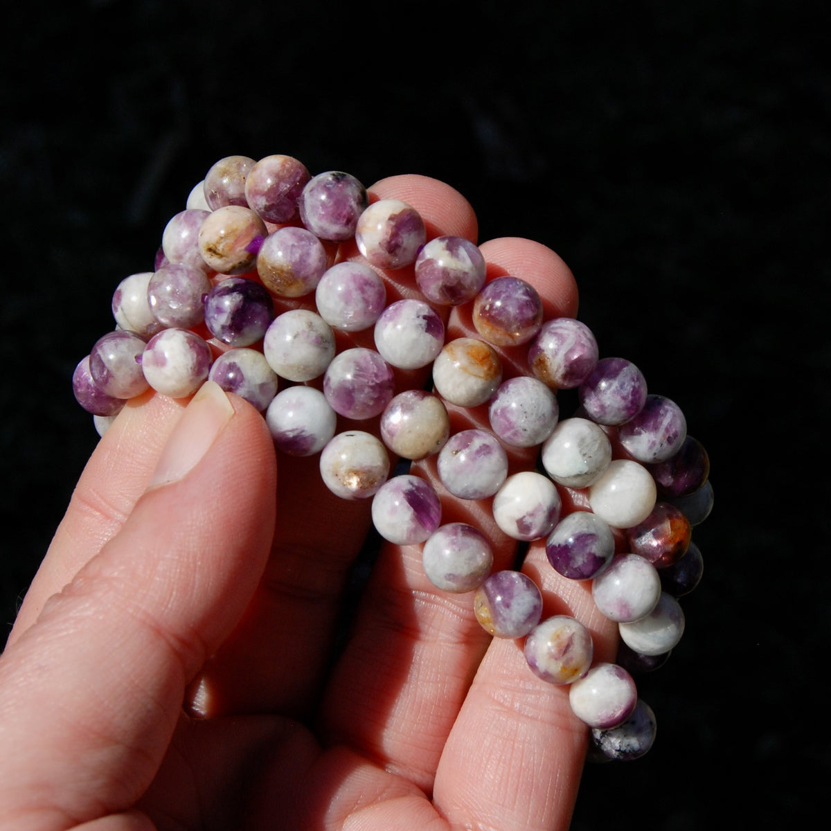 Gem Lepidolite Crystal Bracelet