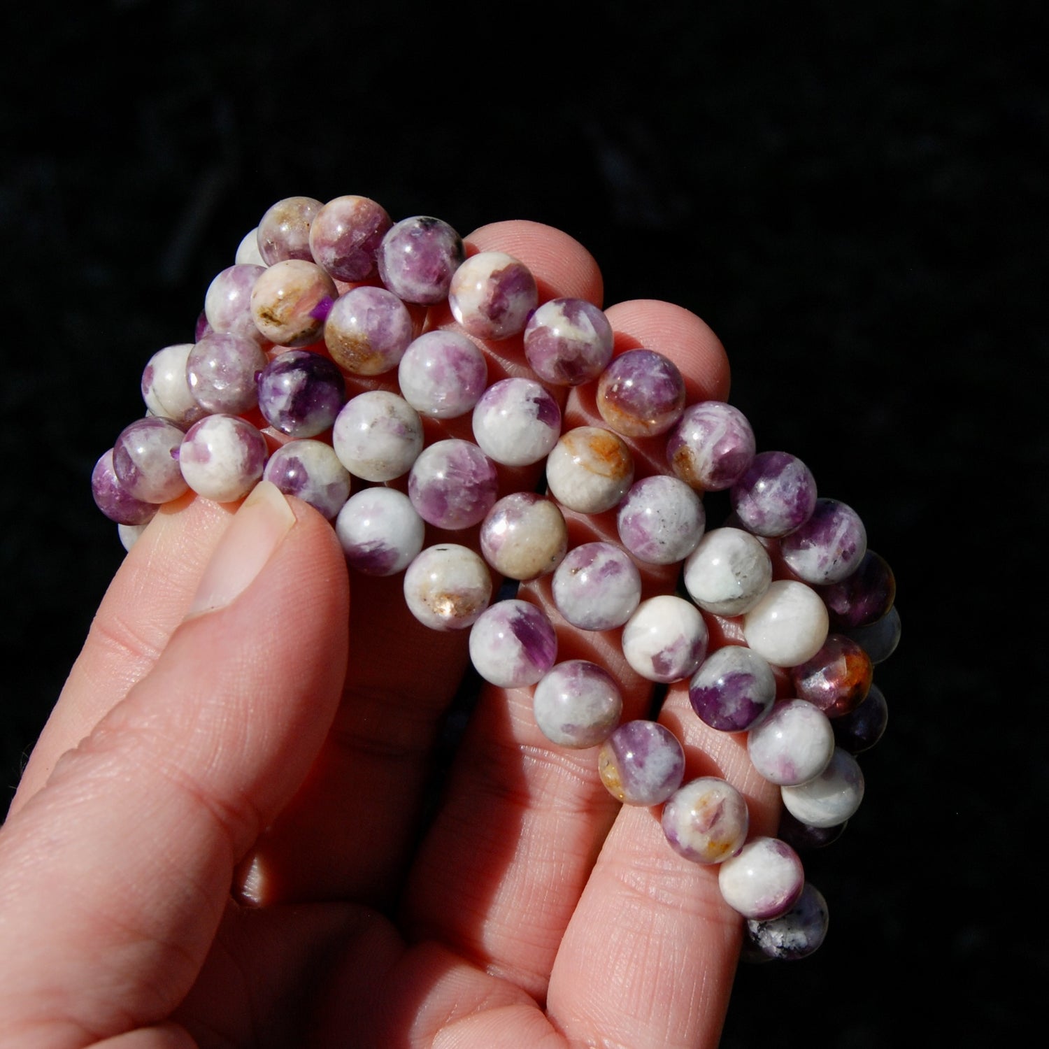 Gem Lepidolite Crystal Bracelet