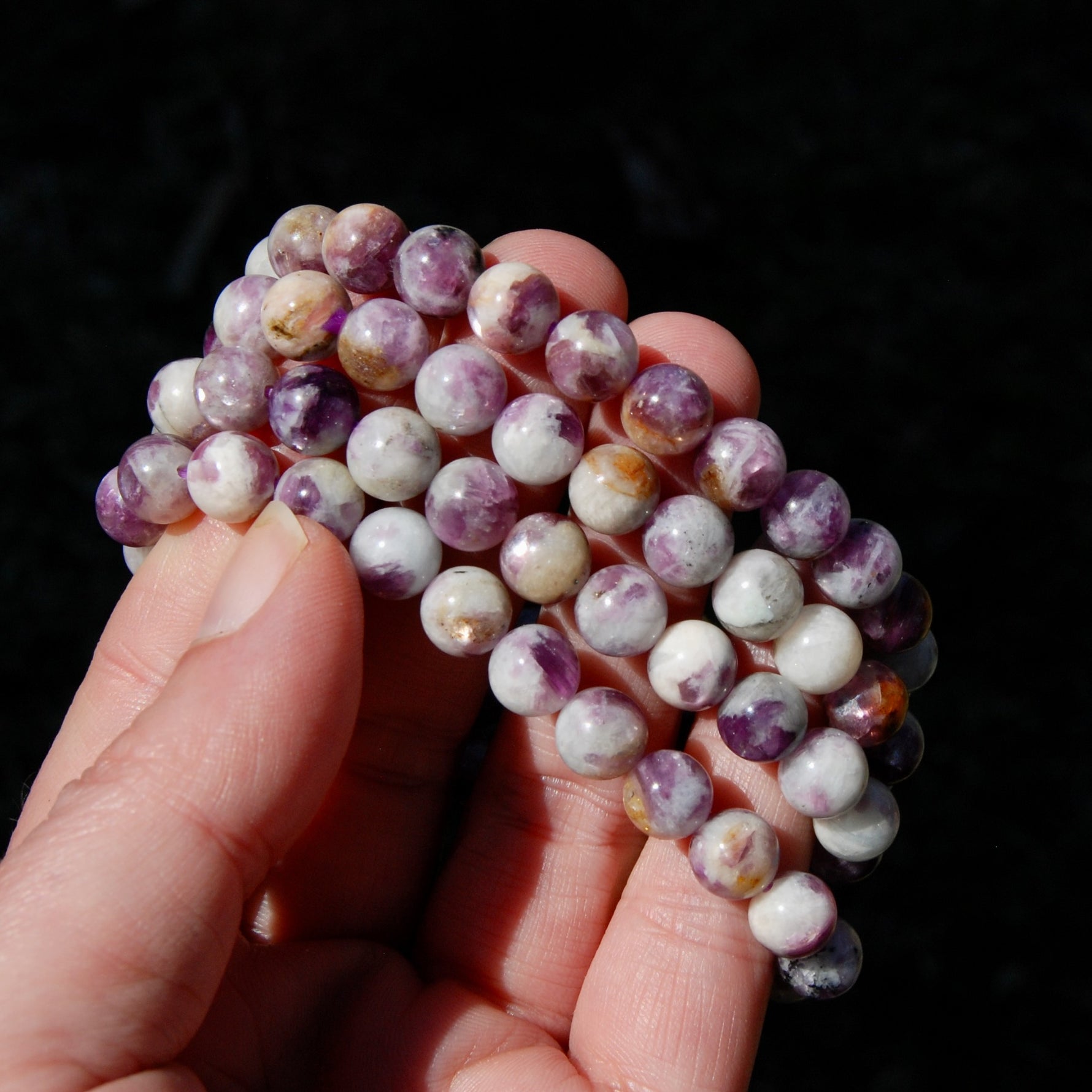 Gem Lepidolite Crystal Bracelet