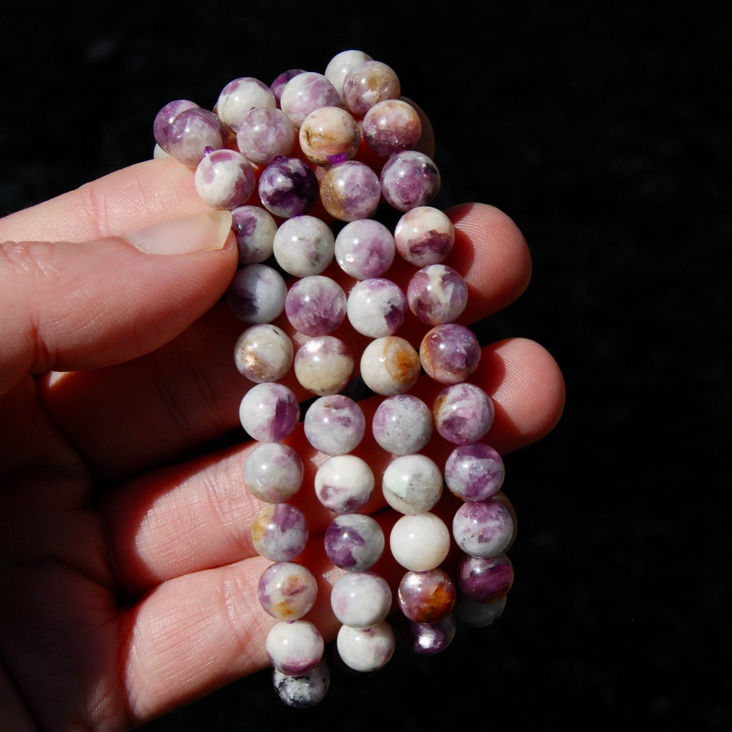 Gem Lepidolite Crystal Bracelet