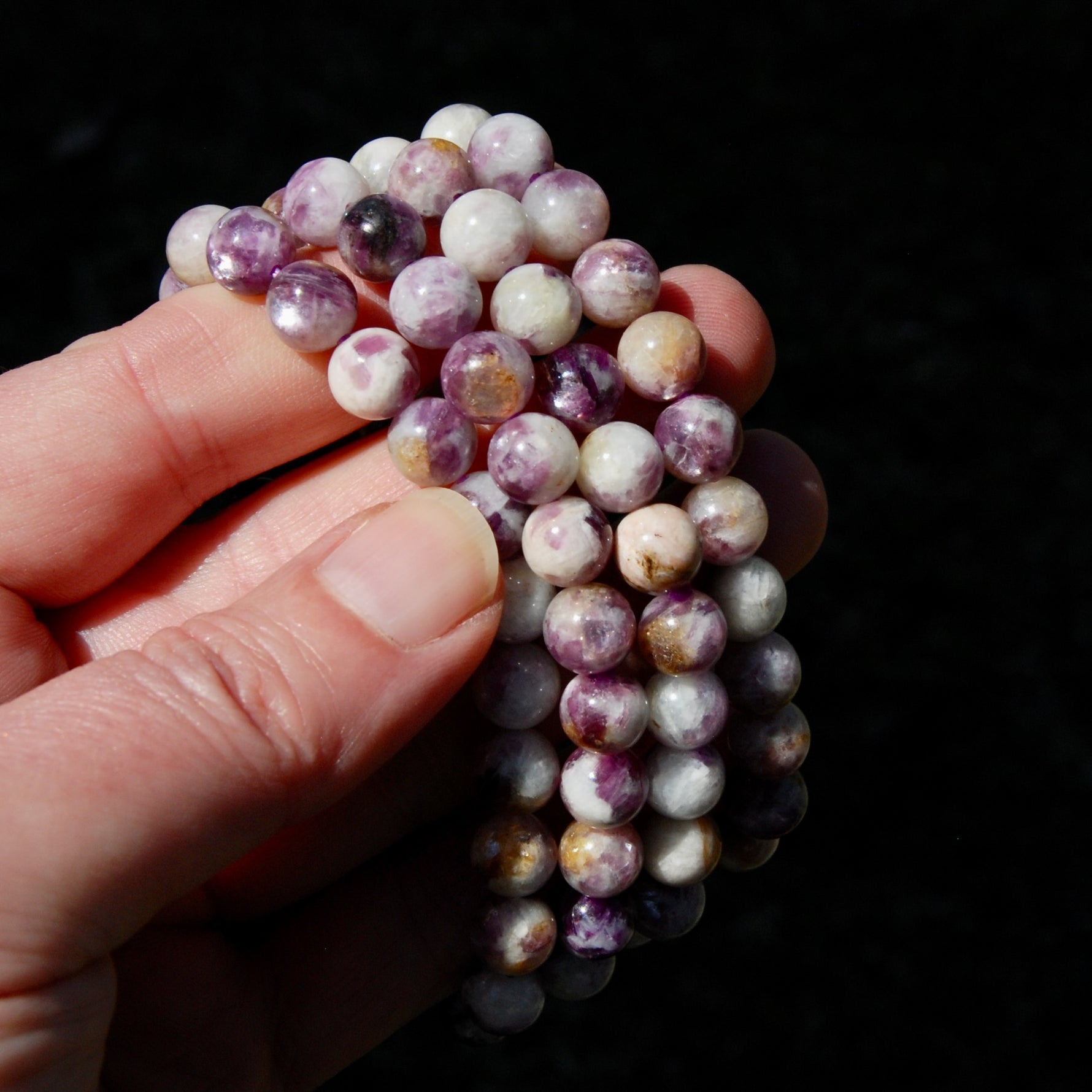 Gem Lepidolite Crystal Bracelet